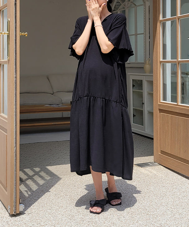 チョコア CHOCOA チョコア CHOCOA リラックスロングワンピース【マタニティ服／授乳服】23a05 （ピンク(pink)） （ピンク(pink)） ピンク(pink)