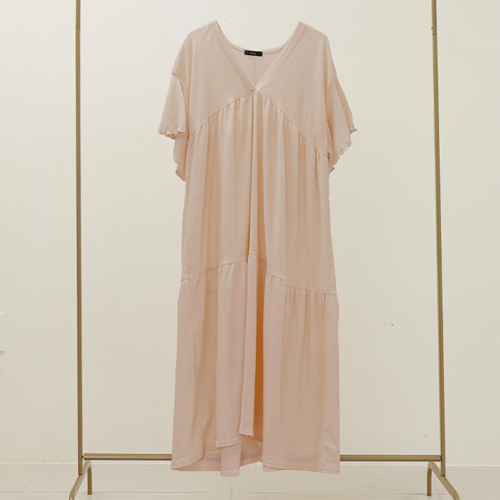 チョコア CHOCOA チョコア CHOCOA リラックスロングワンピース【マタニティ服／授乳服】23a05 （ピンク(pink)） （ピンク(pink)） ピンク(pink)