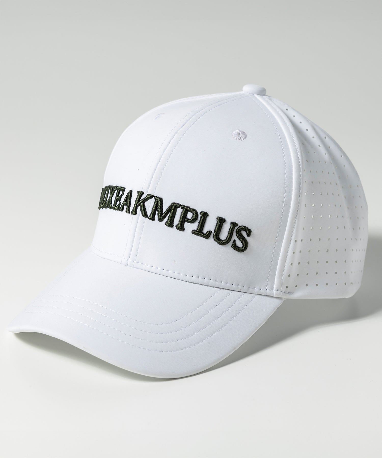 リュクスエイケイエムプラス LUXEAKMPLUS ゴルフ サイドメッシュキャップ (通気性 / UVカット) （ホワイト） ホワイト