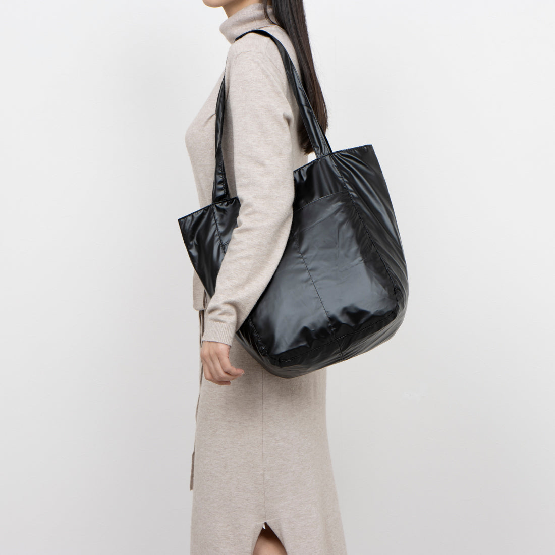 ラスドット lus. メタリックトートバッグ