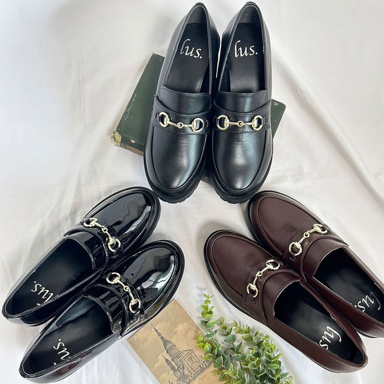 Thick-soled loafers