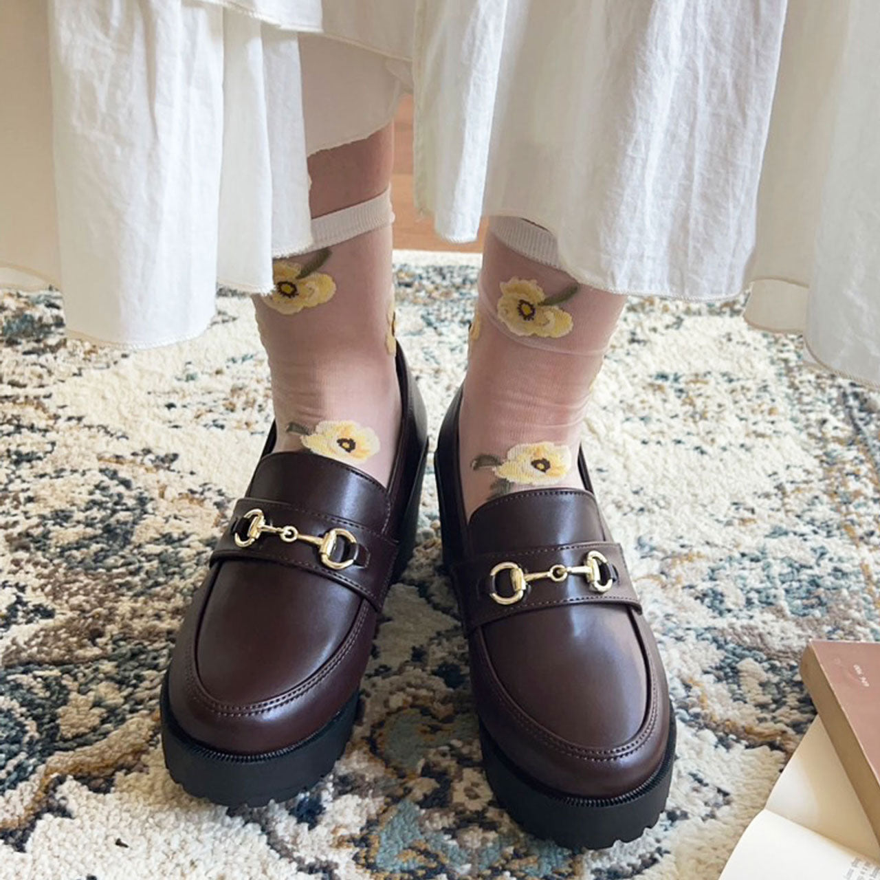 Thick-soled loafers