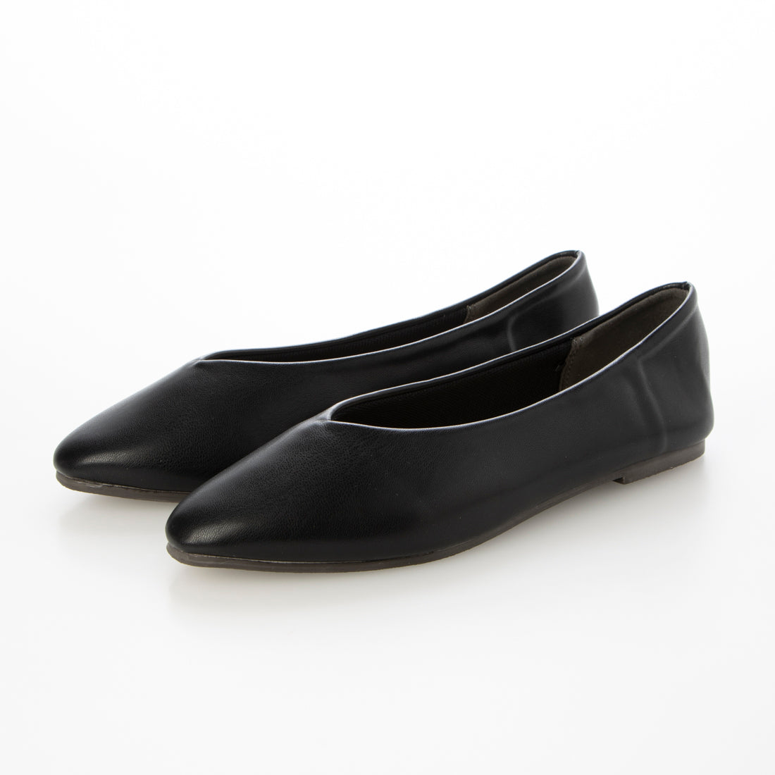 ラスドット lus. Vカットフラットパンプス