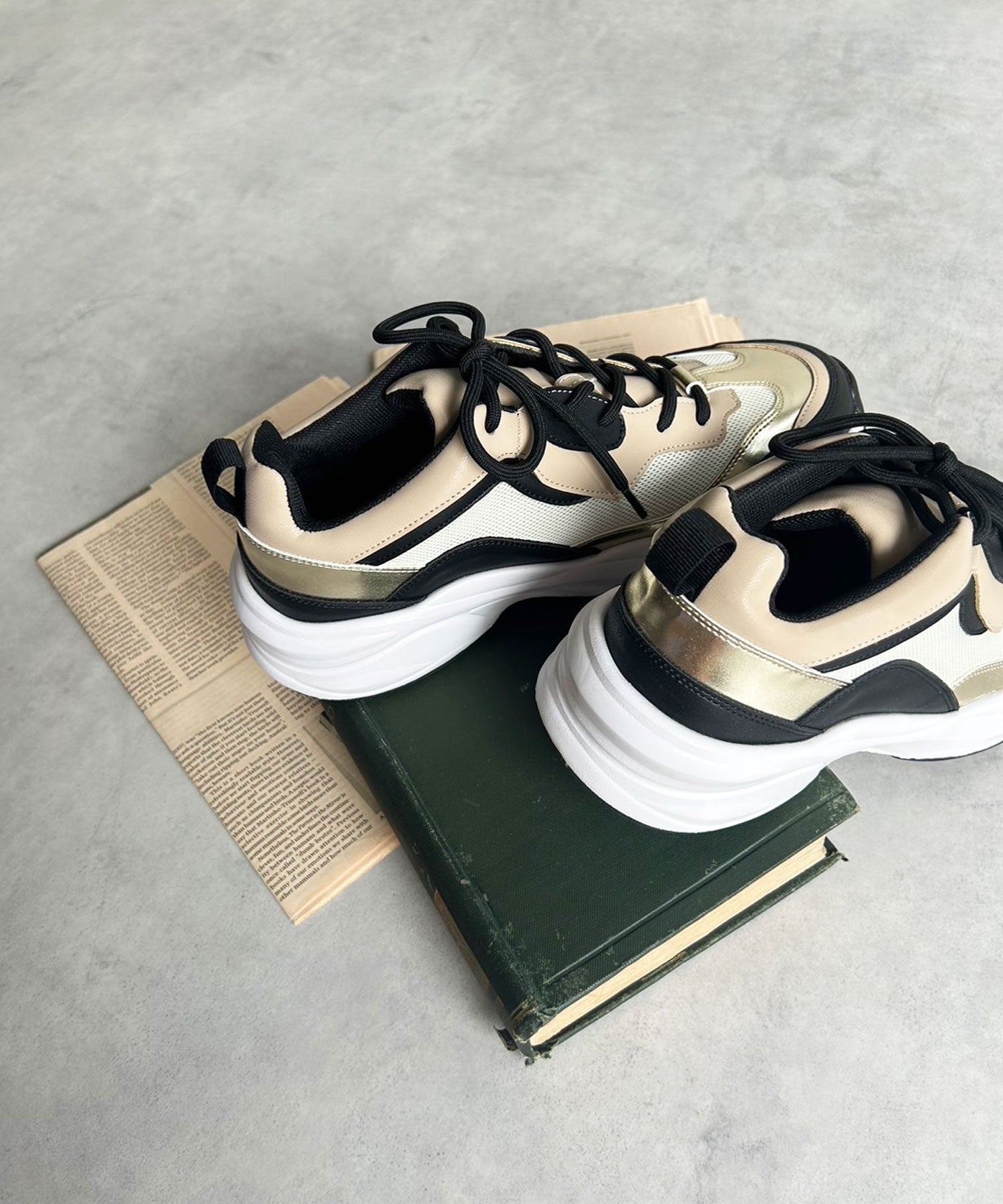 ラスドット lus. 配色ダッドスニーカー