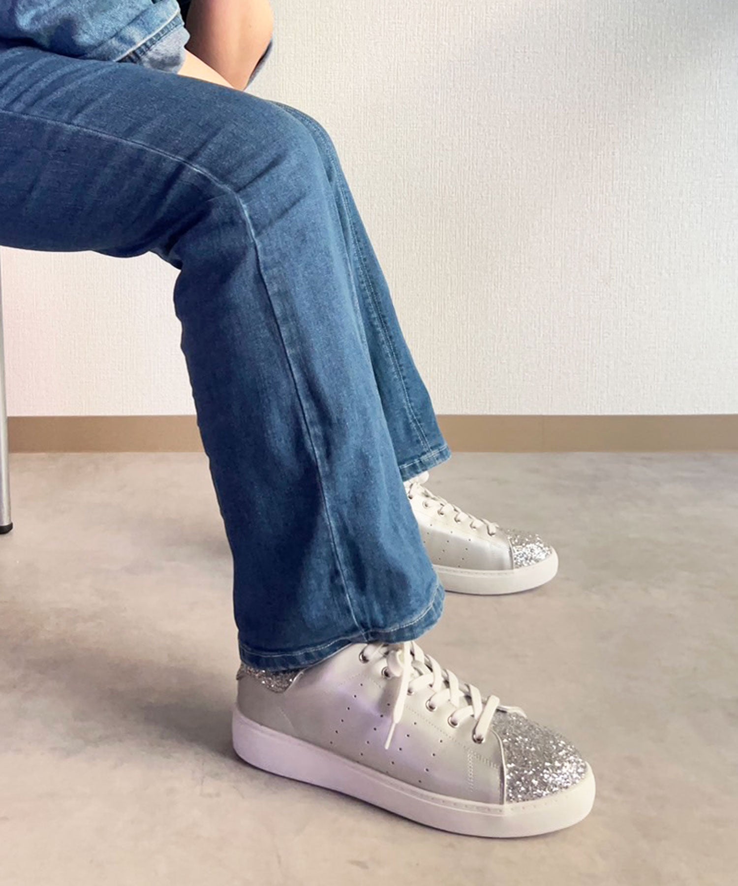 ラスドット lus. 異素材コンビコートスニーカー