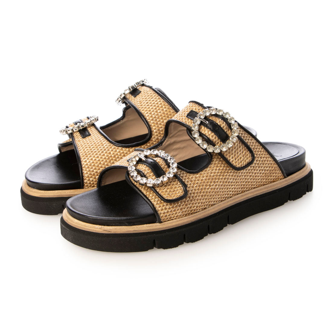 ルカ グロッシ Luca Grossi ダブルストラップサンダル （BEIGE） BEIGE