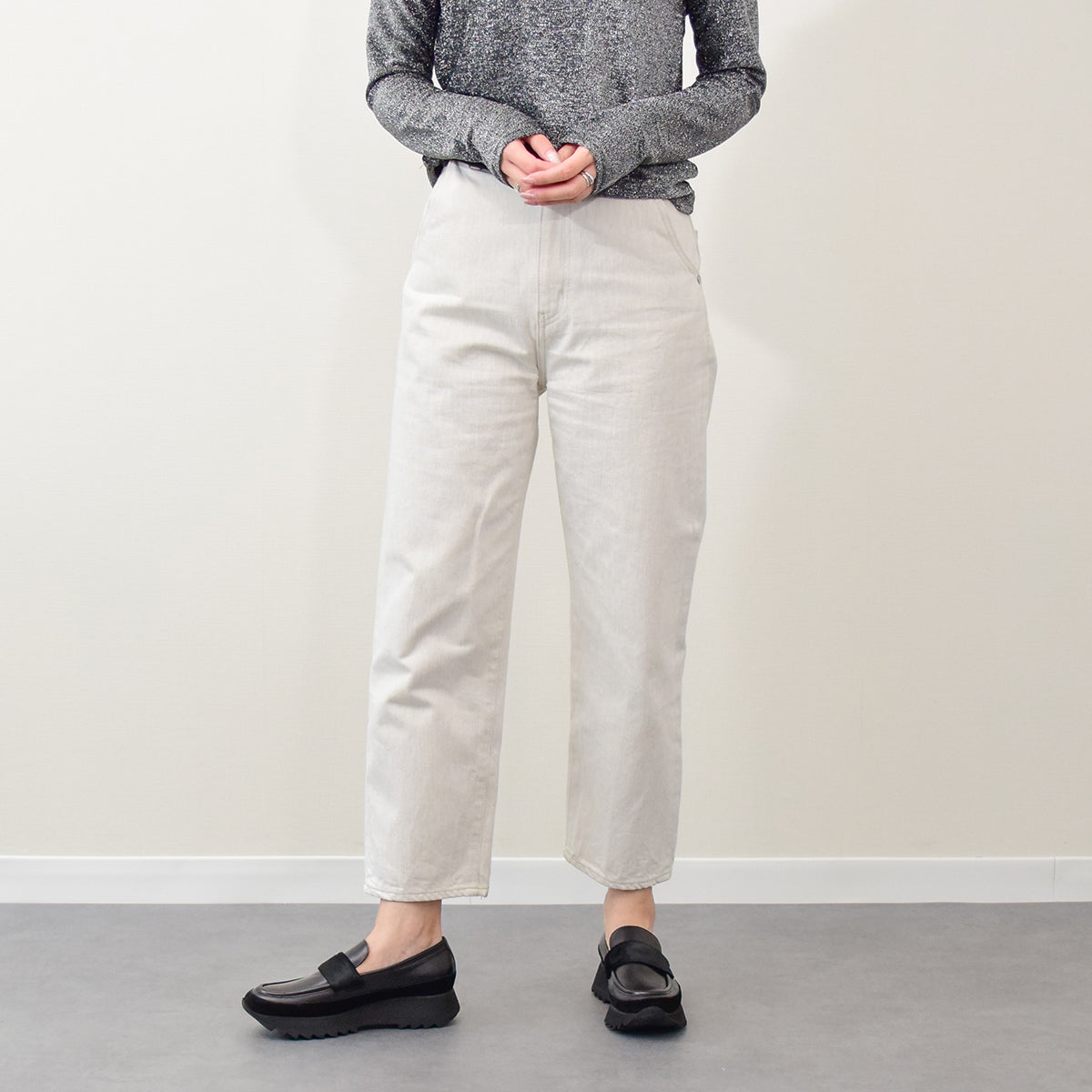 ルカ グロッシ Luca Grossi 厚底シャークソールローファー （ブラックコンビ） ブラックコンビ