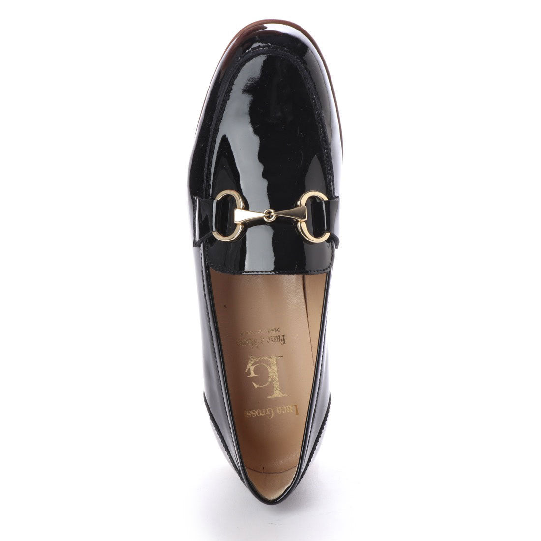 ルカ グロッシ Luca Grossi 【INTER-CHAUSSURES】ヒールアクセント・ビットローファー
