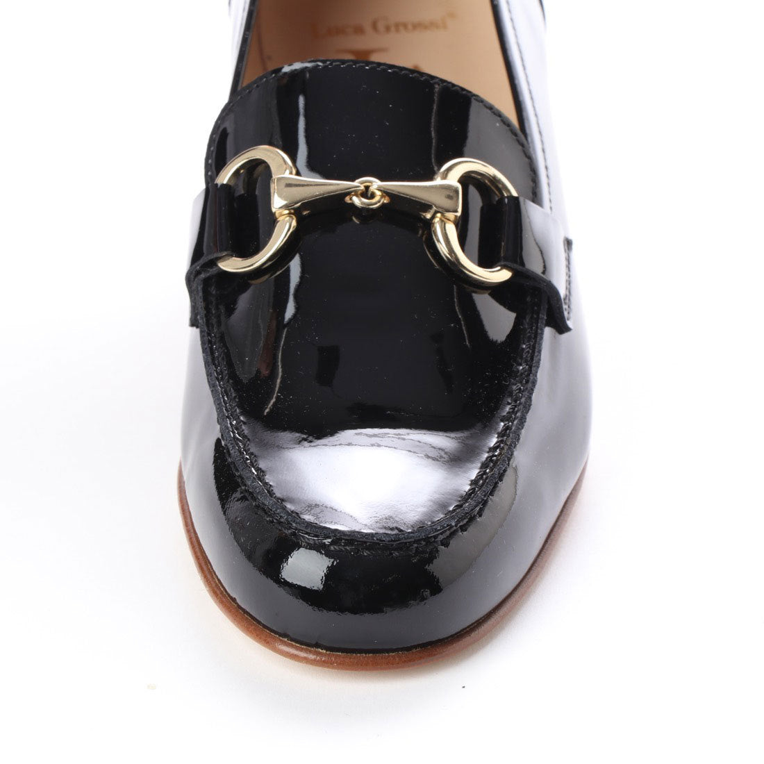 ルカ グロッシ Luca Grossi 【INTER-CHAUSSURES】ヒールアクセント・ビットローファー