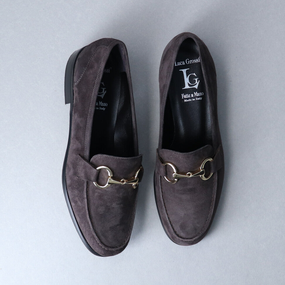 ルカ グロッシ Luca Grossi 【INTER-CHAUSSURES】ヒールアクセント・ビットローファー