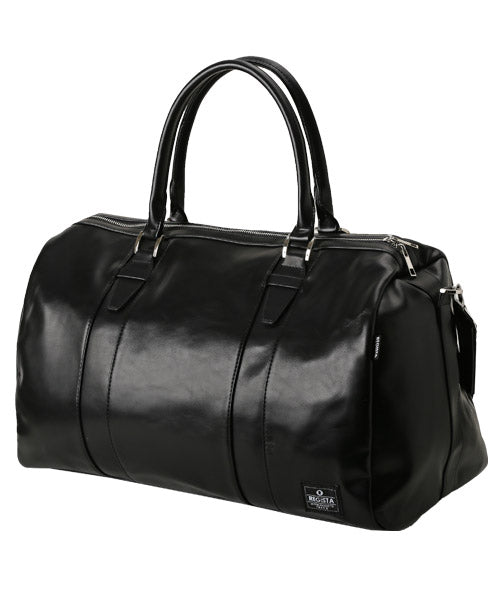 ラグスタイル LUXSTYLE REGiSTAストラップ付きPUレザーボストンバック/ボストンバッグ メンズ PUレザー 旅行バッグ トラベルバッグ 25L