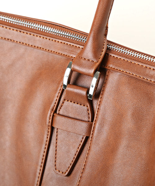 ラグスタイル LUXSTYLE REGiSTAストラップ付きPUレザーボストンバック/ボストンバッグ メンズ PUレザー 旅行バッグ トラベルバッグ 25L