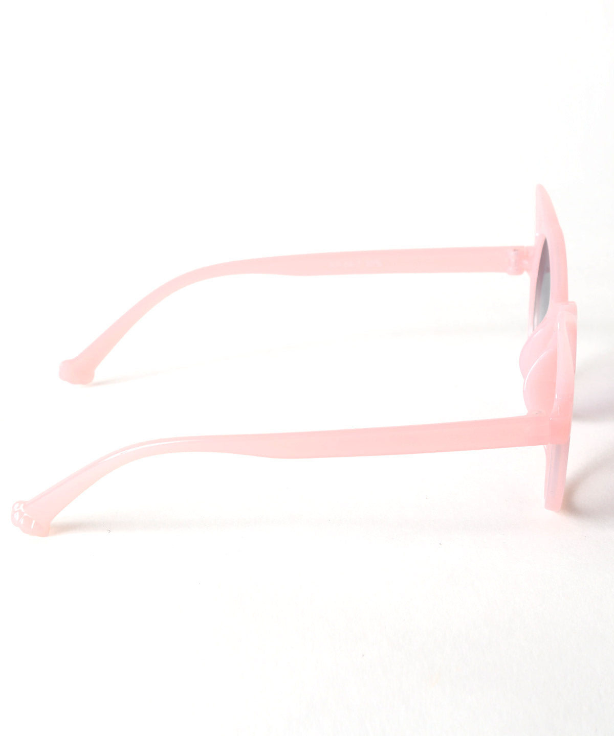 ラグスタイル LUXSTYLE UVカットキッズ猫型サングラス/キッズ 子供用 ネコ型 猫型 ラウンド 丸型 UVカット 紫外線カット 軽量 小さい 子ども 幼児 かわいい （ピンク×スモークハーフ） ピンク×スモークハーフ