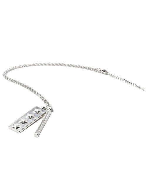 ラグスタイル LUXSTYLE スタープレートセパレートトップネックレス/ネックレス メンズ アクセサリー スター 星 星柄 星型 シルバー