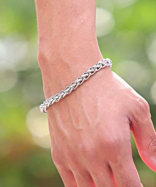 Rug Style LUXSTYLE Stainless Steel Bracelet / Bracelet Men's Chain stainless steel silver Accessory
