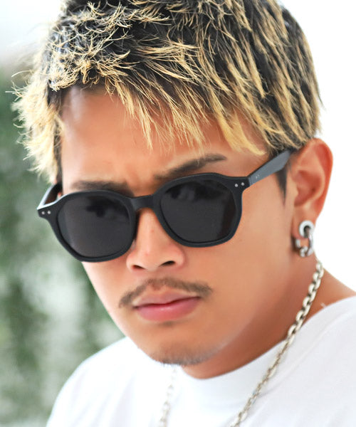 ラグスタイル LUXSTYLE ウェリントンサングラス/サングラス メンズ レディース ウェリントン グラサン （1ブラック×スモーク） 1ブラック×スモーク