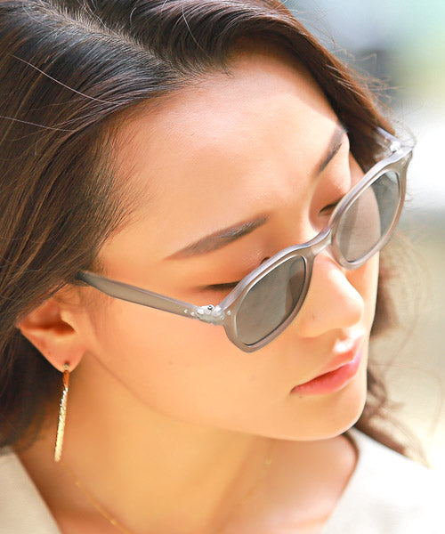 ラグスタイル LUXSTYLE ウェリントンサングラス/サングラス メンズ レディース ウェリントン グラサン （4グレー×ライトグリーン） 4グレー×ライトグリーン