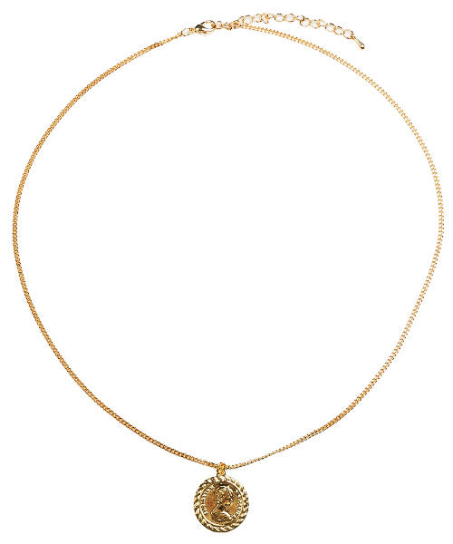 ラグスタイル LUXSTYLE コインモチーフ喜平チェーンネックレス/ネックレス メンズ コイン アクセサリー 喜平 チャーム