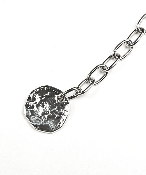 ラグスタイル LUXSTYLE チェーンブレスレット/ブレスレット メンズ チェーン 2連 メタルプレート シルバー アクセサリー （シルバー） シルバー