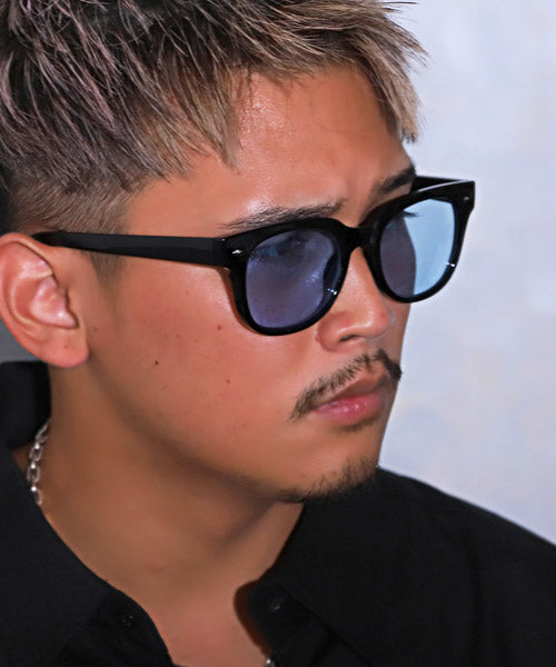 LUXSTYLE Rag Style Wellington Sunglasses / Sunglasses for Men and Women Wellington Black Frame UV Cut Ultraviolet Cut