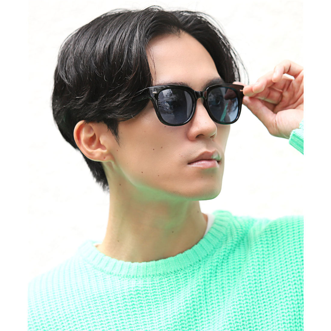 ラグスタイル LUXSTYLE 偏光調光機能付きUVカットウェリントンサングラス/偏光 調光 薄い 色 UVカット 紫外線対策 偏光サングラス 調光サングラス