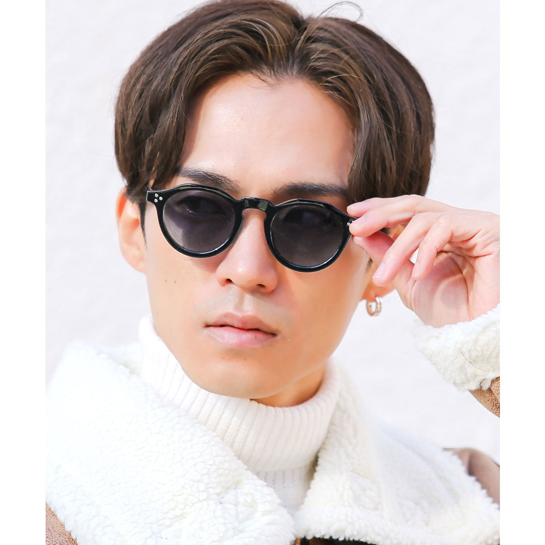 UV-cut hexagonal sunglasses with dimming function / dimming light color UV cut ultraviolet protection dimming sunglasses sports drive