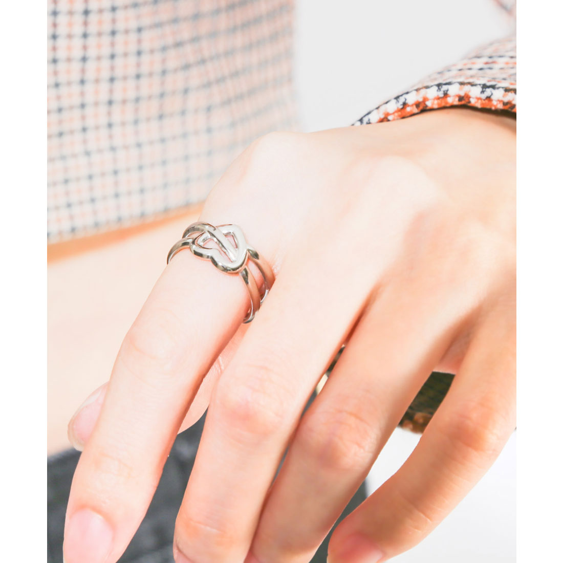ラグスタイル LUXSTYLE ユニセックスメタリックリング/シルバーリング S925 アクセサリー アクセ メンズアクセ ジュエリー 銀色 （K） K