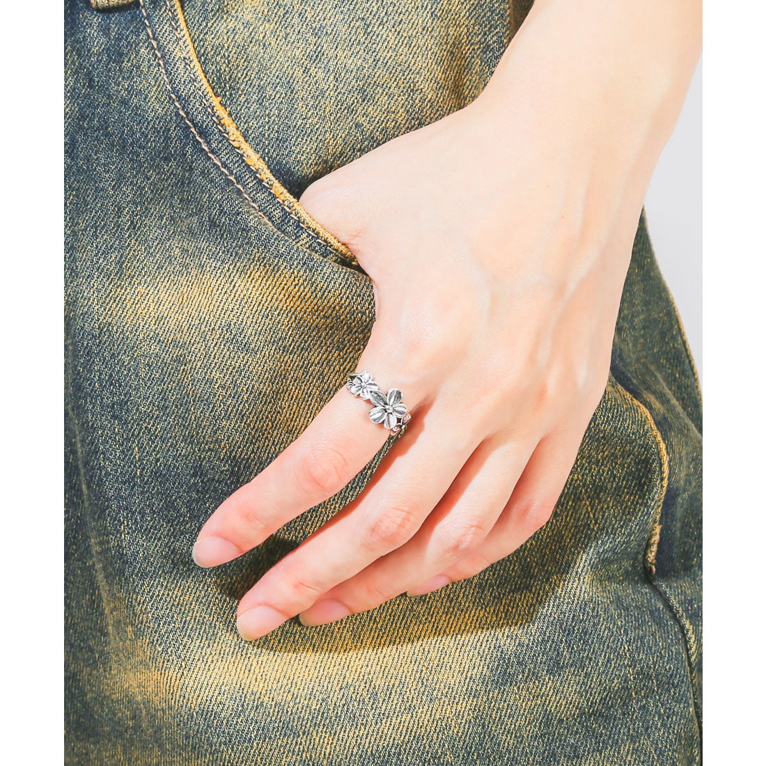 ラグスタイル LUXSTYLE ユニセックスメタリックリング/シルバーリング S925 アクセサリー アクセ メンズアクセ ジュエリー 銀色 （K） K