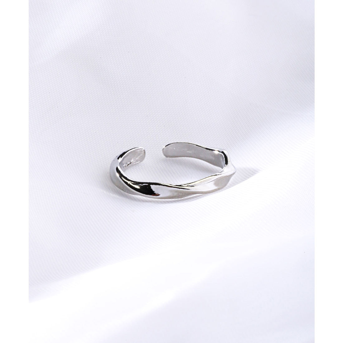 ラグスタイル LUXSTYLE ユニセックスメタリックリング/シルバーリング S925 アクセサリー アクセ メンズアクセ ジュエリー 銀色 （A） A