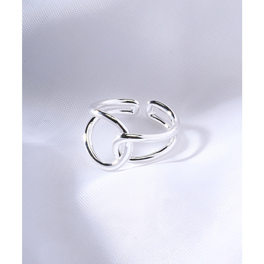 ラグスタイル LUXSTYLE ユニセックスメタリックリング/シルバーリング S925 アクセサリー アクセ メンズアクセ ジュエリー 銀色 （D） D