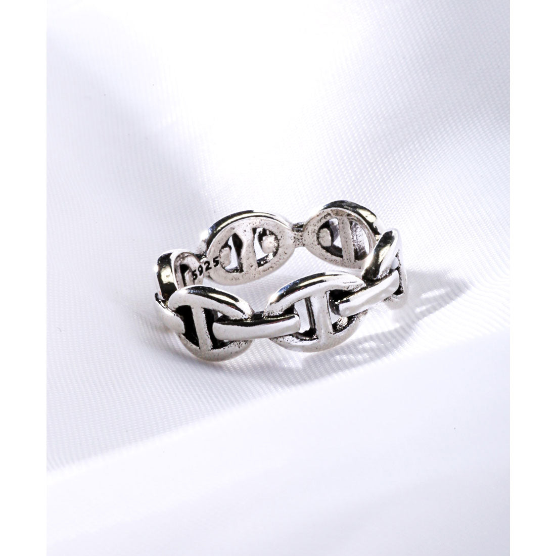 ラグスタイル LUXSTYLE ユニセックスメタリックリング/シルバーリング S925 アクセサリー アクセ メンズアクセ ジュエリー 銀色 （F） F