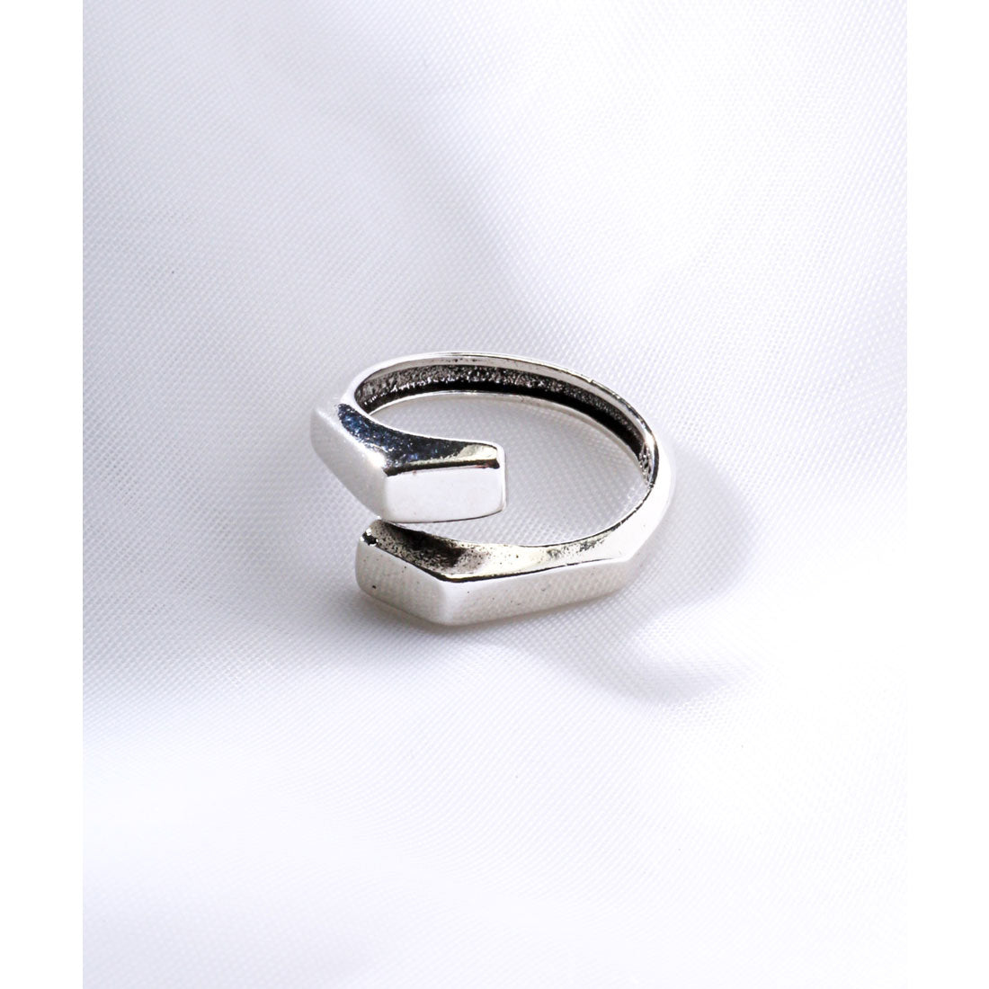 ラグスタイル LUXSTYLE ユニセックスメタリックリング/シルバーリング S925 アクセサリー アクセ メンズアクセ ジュエリー 銀色 （I） I