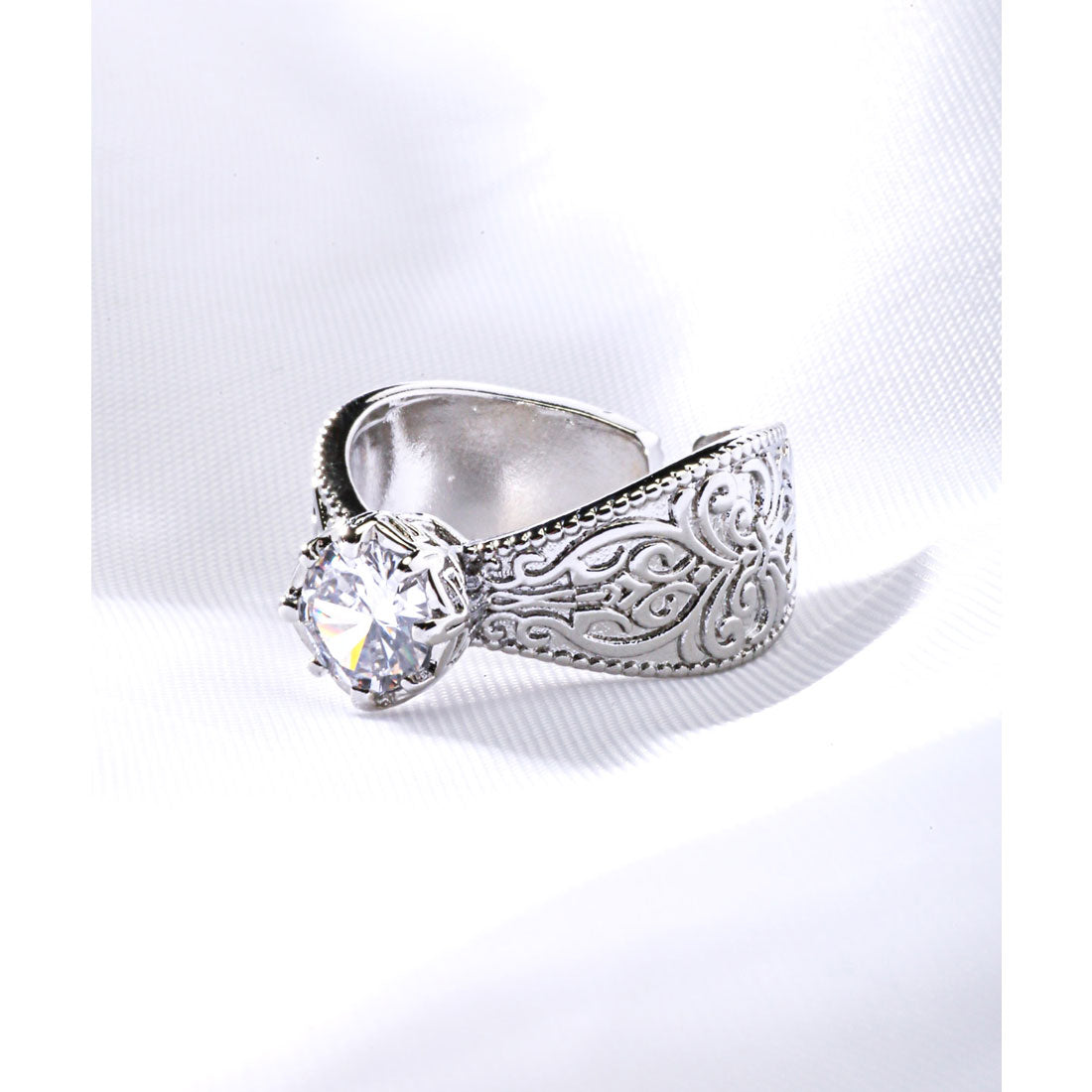 ラグスタイル LUXSTYLE ユニセックスメタリックリング/シルバーリング S925 アクセサリー アクセ メンズアクセ ジュエリー 銀色 （J） J