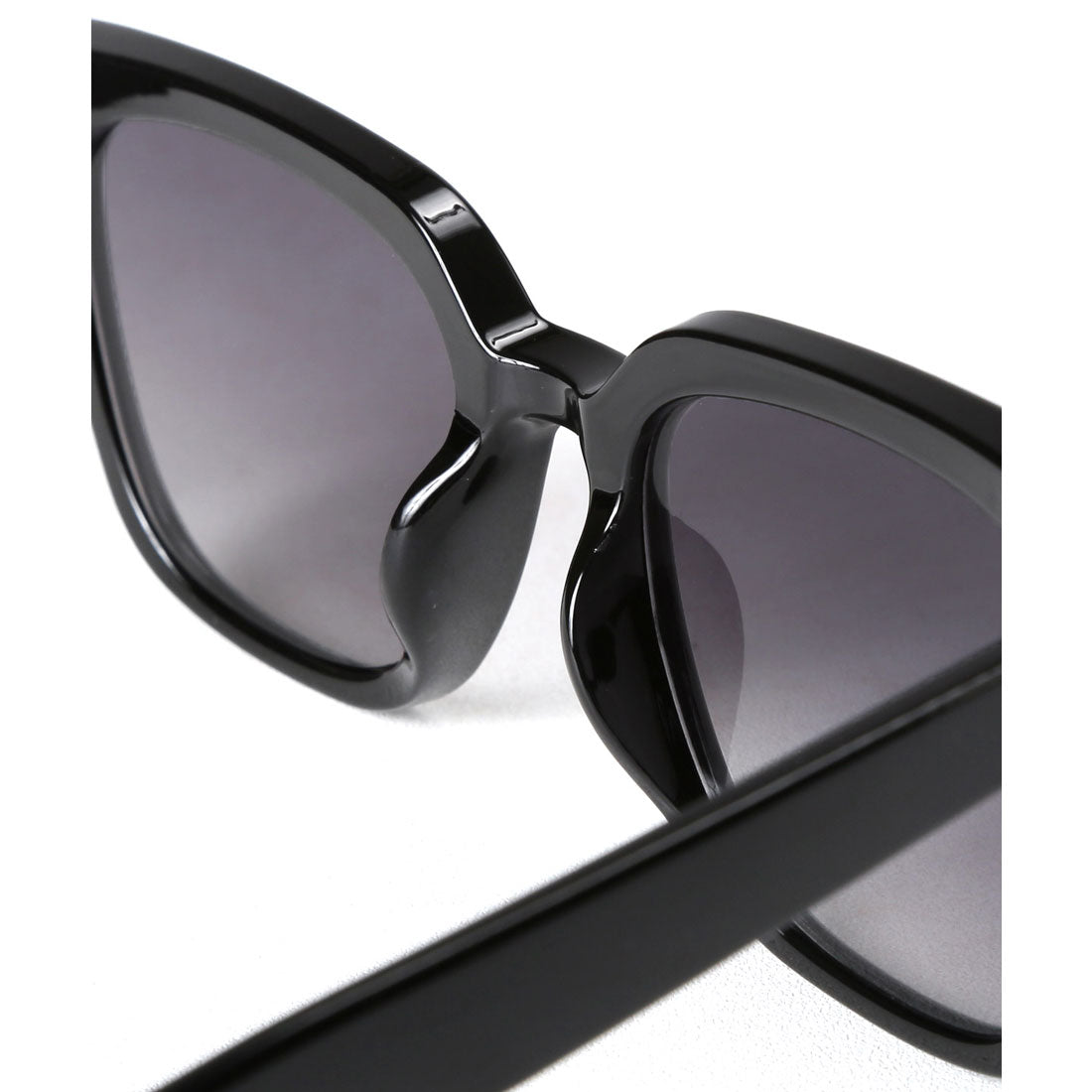 ラグスタイル LUXSTYLE スクエアウェリントンサングラス/ウェリントンサングラス ユニセックス UVカット 紫外線カット スクエアサングラス スクエアフレーム （クリアベージュ×ライトブラウン） クリアベージュ×ライトブラウン