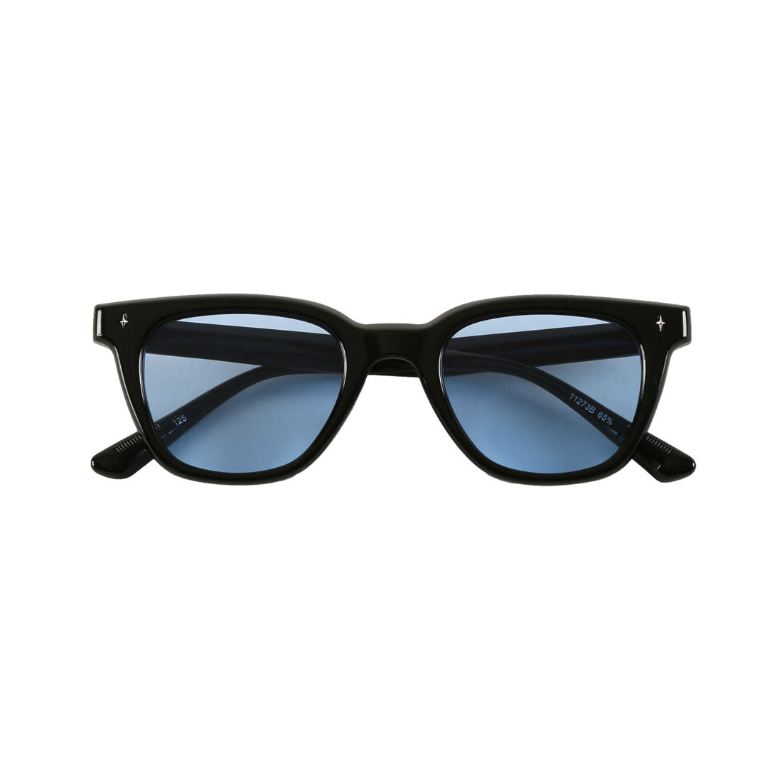 ラグスタイル LUXSTYLE ウェリントンサングラス/ユニセックス ウェリントン UVカット 紫外線カット 黒縁 クリアフレーム 小顔効果 おしゃれ （クリアブラウン×ブラウンハーフ） クリアブラウン×ブラウンハーフ