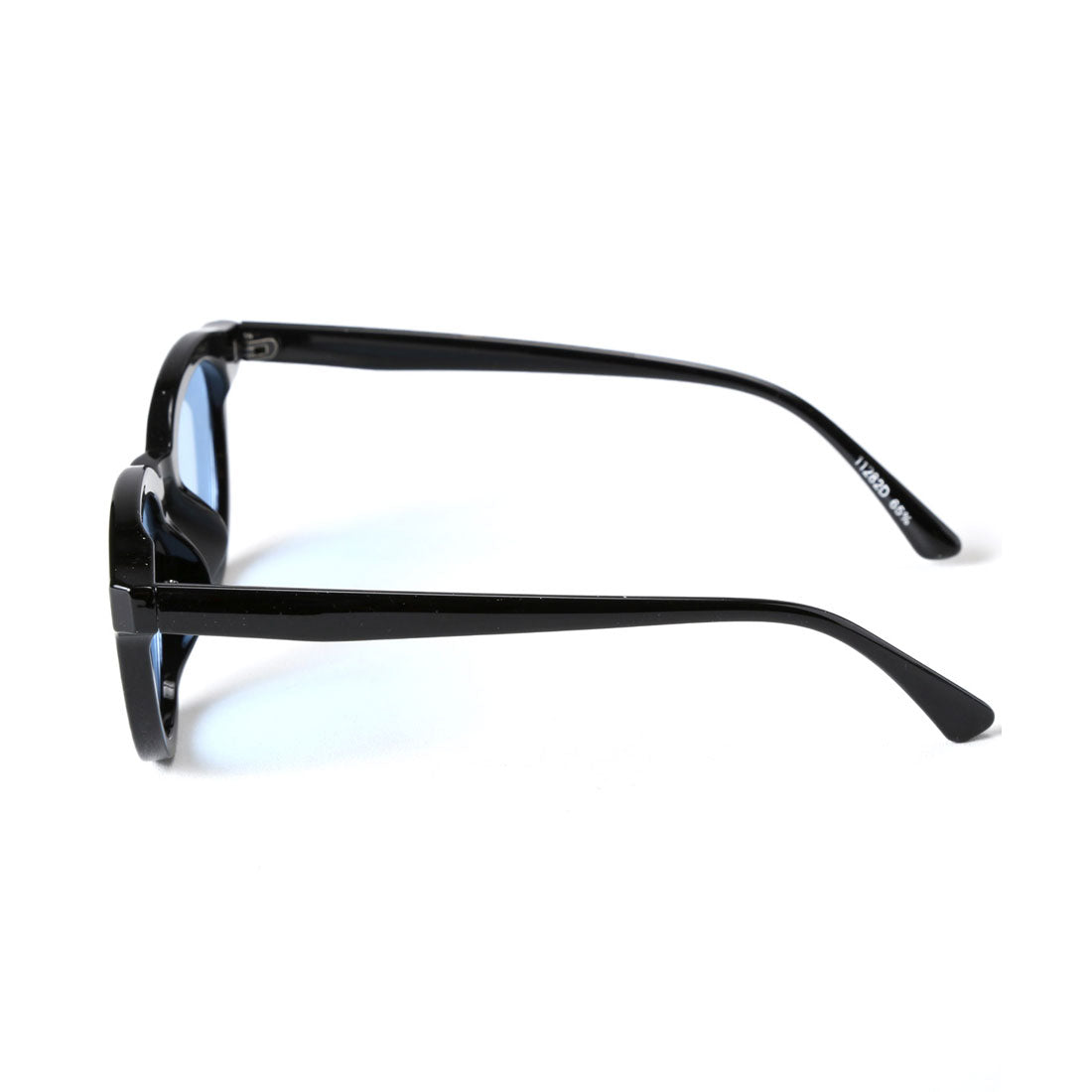 ラグスタイル LUXSTYLE ボスリントンサングラス/ユニセックス UVカット 紫外線カット ボストンサングラス ウェリントンサングラス カラーレンズ （ブラック×ライトブルー） ブラック×ライトブルー