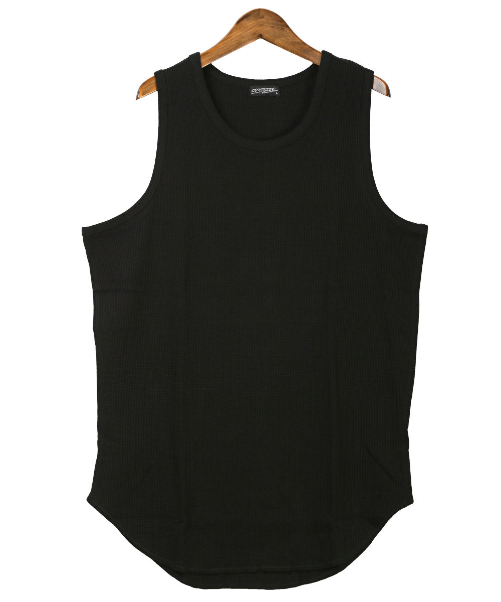 ラグスタイル LUXSTYLE ワッフルタンクトップ/メンズタンクトップ ノースリーブ Tシャツ トップス ワッフル 無地 夏 インナー 肌着 袖なし