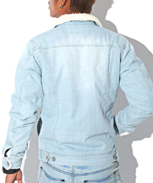 ラグスタイル LUXSTYLE ボアデニムジャケット/ボア デニムジャケット メンズ Gジャン ジージャン アウター BITTER ビター系 秋 冬