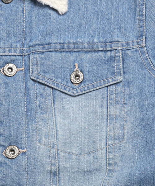 ラグスタイル LUXSTYLE ボアデニムジャケット/ボア デニムジャケット メンズ Gジャン ジージャン アウター BITTER ビター系 秋 冬