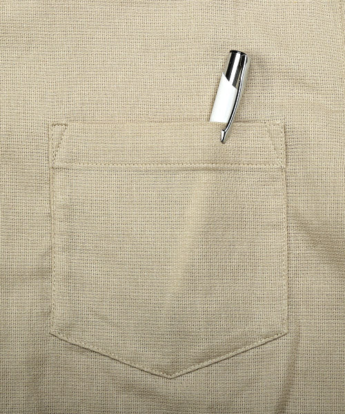 ラグスタイル LUXSTYLE パナマ織りレギュラーカラーシャツ/長袖シャツ メンズ パナマ織り チェック柄 ストライプ柄 無地