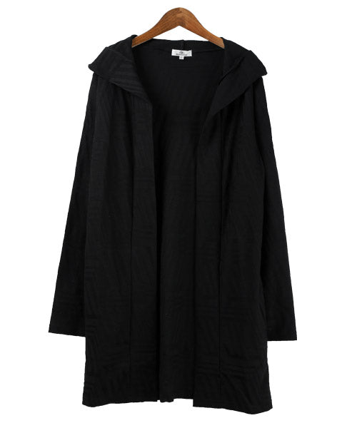 ラグスタイル LUXSTYLE 幾何学柄フード付きガウン/カーディガン メンズ ガウン フード ジャガード ロング丈 幾何学