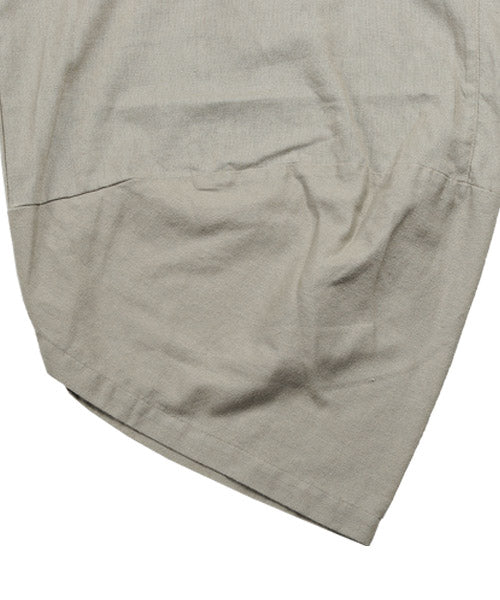 ラグスタイル LUXSTYLE ワイドサルエルクロップドパンツ/ハロンパンツ メンズ クロップドパンツ 綿麻 サルエル ワイド （1ベージュ） 1ベージュ