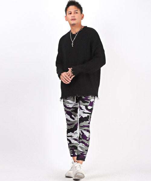 ラグスタイル LUXSTYLE 迷彩ジョガーパンツ/ジョガーパンツ メンズ 迷彩柄 カモフラ 総柄 パンツ