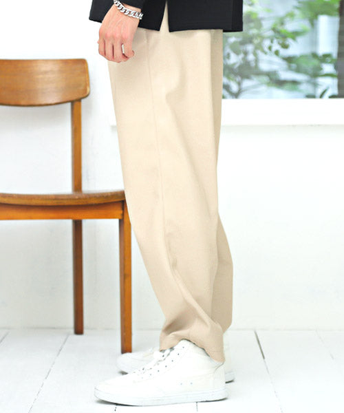 ラグスタイル LUXSTYLE PU合皮ワイドパンツ/ワイドパンツ メンズ PUレザー フェイクレザー レザーパンツ