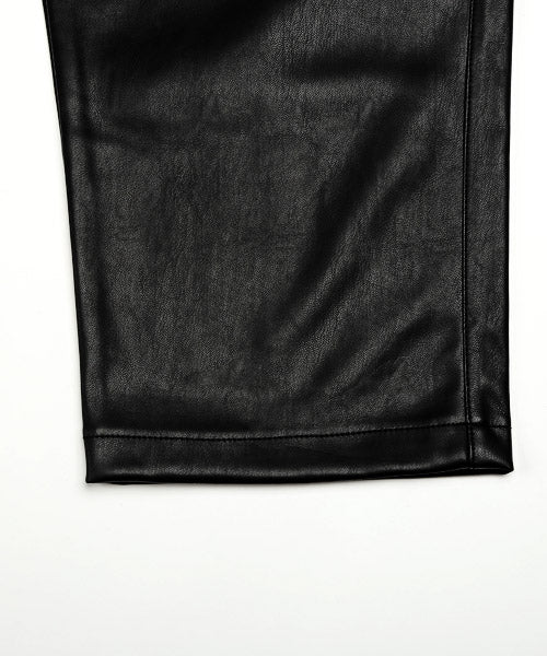 ラグスタイル LUXSTYLE PU合皮ワイドパンツ/ワイドパンツ メンズ PUレザー フェイクレザー レザーパンツ