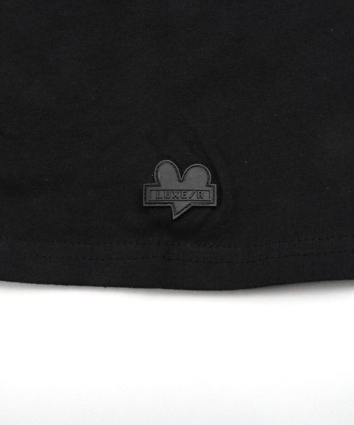 ラグスタイル LUXSTYLE LUXE/Rサガラ刺繍半袖Tシャツ/Tシャツ メンズ 半袖 サガラ刺繍 ロゴ BITTER ビター系