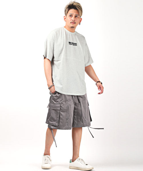 ラグスタイル LUXSTYLE 発泡バックロゴプリントBIGTシャツ/Tシャツ メンズ 半袖 ビッグシルエット 発泡プリント バック ロゴ （1ホワイト） 1ホワイト