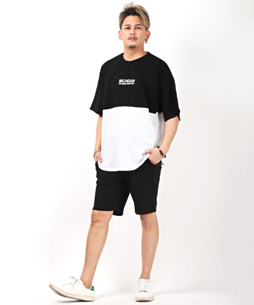 ラグスタイル LUXSTYLE 発泡バックロゴプリントBIGTシャツ/Tシャツ メンズ 半袖 ビッグシルエット 発泡プリント バック ロゴ （1ホワイト） 1ホワイト