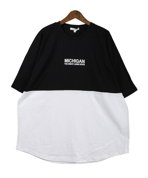 ラグスタイル LUXSTYLE 発泡バックロゴプリントBIGTシャツ/Tシャツ メンズ 半袖 ビッグシルエット 発泡プリント バック ロゴ （1ホワイト） 1ホワイト