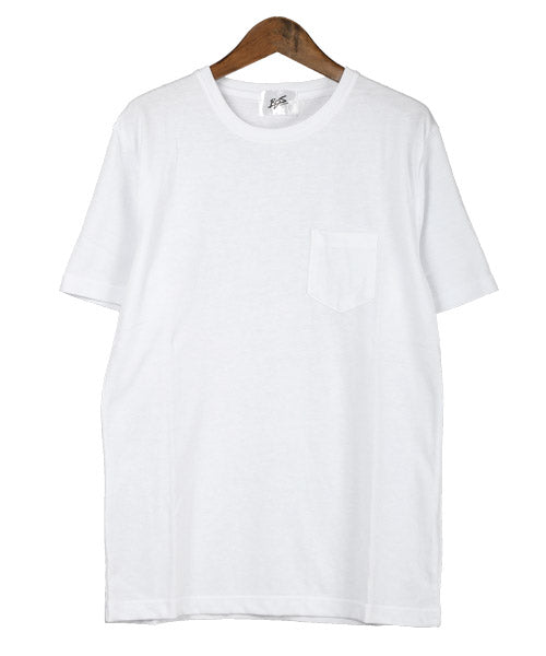 ラグスタイル LUXSTYLE 無地ポケット付きクルーネック半袖Tシャツ/Tシャツ メンズ 半袖 レディース ポケット 無地 ポケT